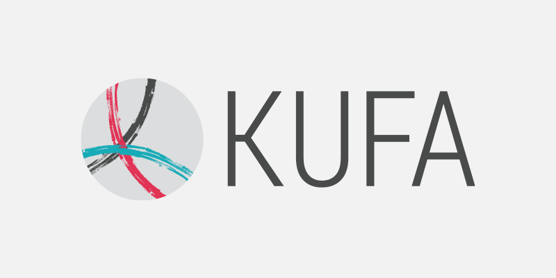 kufa logo on light grey